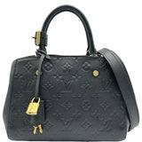 ルイ・ヴィトン LOUIS VUITTON モンテーニュBB M41053 ブラック モノグラム・アンプラント レディース ハンドバッグ