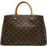 ルイ・ヴィトン LOUIS VUITTON モンテーニュGM M41067 ブラウン モノグラムキャンバス レディース ショルダーバッグ
