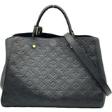 ルイ・ヴィトン LOUIS VUITTON モンテーニュGM M41069 ブラック モノグラム・アンプラント レディース ショルダーバッグ