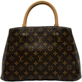 ルイ・ヴィトン LOUIS VUITTON モンテーニュMM M41056 ブラウン モノグラムキャンバス レディース ショルダーバッグ