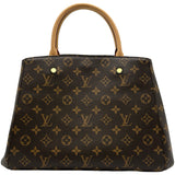 ルイ・ヴィトン LOUIS VUITTON モンテーニュMM M41056 ブラウン モノグラムキャンバス レディース ショルダーバッグ