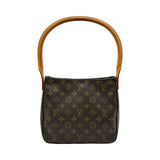 ルイ・ヴィトン LOUIS VUITTON ルーピングMM M51146 ブラウン モノグラムキャンバス レディース ショルダーバッグ