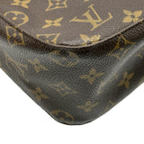 ルイ・ヴィトン LOUIS VUITTON ルーピングMM M51146 ブラウン モノグラムキャンバス レディース ショルダーバッグ