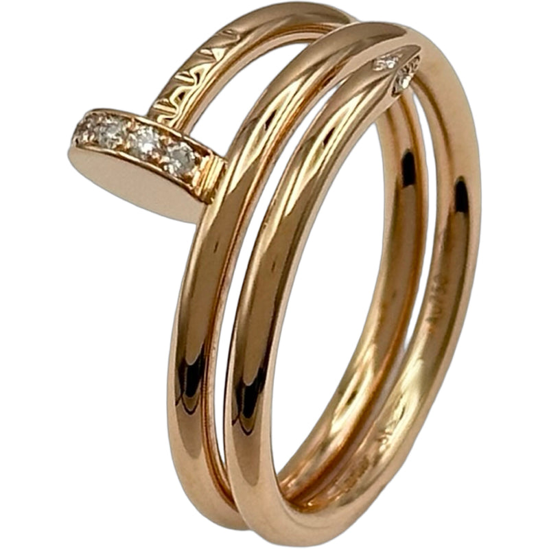 カルティエ Cartier ジュストアンクルダイヤリングダブル ピンク
