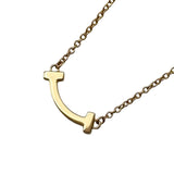 ティファニー TIFFANY＆CO Tスマイルネックレスミニ ゴールド Au750 ジュエリー