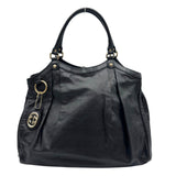 グッチ GUCCI ディアマンテ スーキートートバッグ 211943 ブラック レザー レディース トートバッグ
