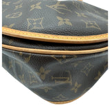ルイ・ヴィトン LOUIS VUITTON メニルモンタンMM M40473 ブラウン モノグラム/レザー レディース ショルダーバッグ
