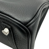 エルメス HERMES バーキン30 B刻印 ブラック シルバー金具 トゴ レディース ハンドバッグ