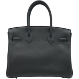 エルメス HERMES バーキン30 B刻印 ブラック シルバー金具 トゴ レディース ハンドバッグ