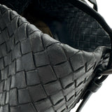 ボッテガ・ヴェネタ BOTTEGA VENETA イントレチャート トートバッグ ブラック レザー ユニセックス
