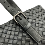 ボッテガ・ヴェネタ BOTTEGA VENETA イントレチャート トートバッグ ブラック レザー ユニセックス