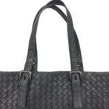 ボッテガ・ヴェネタ BOTTEGA VENETA イントレチャート トートバッグ ブラック レザー ユニセックス