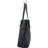 ボッテガ・ヴェネタ BOTTEGA VENETA イントレチャート トートバッグ ブラック レザー ユニセックス