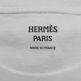 エルメス HERMES カノエ シェーヌダンクルプリント半袖Tシャツ 3E4625DL ホワイト コットン レディース 半袖Ｔシャツ
