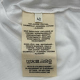 エルメス HERMES カノエ シェーヌダンクルプリント半袖Tシャツ 3E4625DL ホワイト コットン レディース 半袖Ｔシャツ