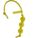 ボッテガ・ヴェネタ BOTTEGA VENETA ラッキーコインチャーム イエロー レザー アクセサリー