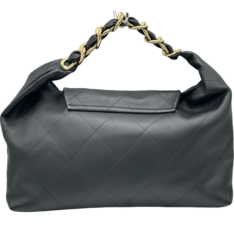 シャネル CHANEL マトラッセ マキシ ホーボーバッグ AS5834 ブラック