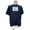 バーバリー BURBERRY ラベルプリント半袖Tシャツ 8068801 ネイビー コットン メンズ 半袖Ｔシャツ