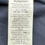 バーバリー BURBERRY ラベルプリント半袖Tシャツ 8068801 ネイビー コットン メンズ 半袖Ｔシャツ