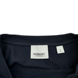 バーバリー BURBERRY ラベルプリント半袖Tシャツ 8068801 ネイビー コットン メンズ 半袖Ｔシャツ