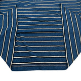 クリスチャン・ディオール Christian Dior フロントロゴボーダー半袖Tシャツ 493J671B0938 ブルー コットン メンズ 半袖Ｔシャツ