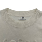 エルメス HERMES シェーヌダンクルストライプカシミヤニットセーター 3E2624D2 アイボリー カシミヤ レディース ニット