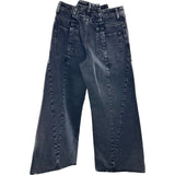 メゾン マルジェラ Maison Margiela カットアウトデニムパンツ S51LA0133 ブラック デニム レディース デニムパンツ