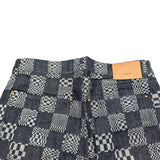 ルイ・ヴィトン LOUIS VUITTON ディストーテッドダミエデニムパンツ HLD50W インディゴ デニム メンズ デニムパンツ