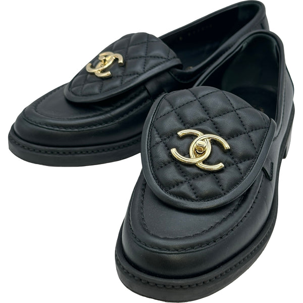 CHANEL シャネル ローファー シャネル CHANEL マトラッセ ココターンロック ローファー G36646