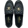 シャネル CHANEL マトラッセ ココターンロック ローファー G36646 ブラック レザー レディース ローファー