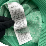 グッチ GUCCI GG総柄半袖ニットセーター 629456 グリーン ウール レディース ニット