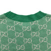 グッチ GUCCI GG総柄半袖ニットセーター 629456 グリーン ウール レディース ニット