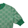 グッチ GUCCI GG総柄半袖ニットセーター 629456 グリーン ウール レディース ニット