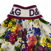 ドルチェ＆ガッバーナ Dolce & Gabbana フローラルシルクジップアップワンピース F6B1CT パープル シルク レディース ワンピース