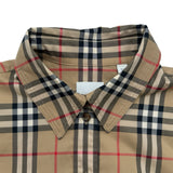 バーバリーロンドン BURBERRY LONDON ユニコーンワッペン長袖チェックシャツ 8032151 ベージュ コットン メンズ 長袖シャツ