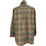 バーバリーロンドン BURBERRY LONDON ユニコーンワッペン長袖チェックシャツ 8032151 ベージュ コットン メンズ 長袖シャツ
