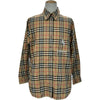 バーバリーロンドン BURBERRY LONDON ユニコーンワッペン長袖チェックシャツ 8032151 ベージュ コットン メンズ 長袖シャツ