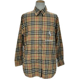 バーバリーロンドン BURBERRY LONDON ユニコーンワッペン長袖チェックシャツ 8032151 ベージュ コットン メンズ 長袖シャツ