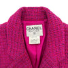 シャネル CHANEL ココマークボタンツイードジャケット P05312 ピンク ツイード レディース テーラードジャケット