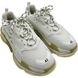 バレンシアガ BALENCIAGA トリプルSローカットスニーカー 524036 ホワイト メッシュ メンズ スニーカー