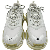 バレンシアガ BALENCIAGA トリプルSローカットスニーカー 524036 ホワイト メッシュ メンズ スニーカー
