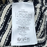 クリスチャン・ディオール Christian Dior ロゴボーダーカシミヤ半袖ニットトップス 354S19AM154 アイボリー コットン レディース ニット