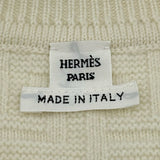エルメス HERMES H Voyage ウールニットセーター 6E2681D3 アイボリー ウール レディース セーター