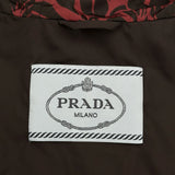 プラダ PRADA トライアングルロゴ花柄ナイロンジャケット 29Z597 レッド ナイロン レディース ナイロンジャケット