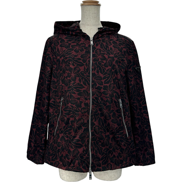 プラダ PRADA トライアングルロゴ花柄ナイロンジャケット 29Z597