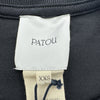 PATOU ロゴ刺繍半袖Tシャツ JE125 ブラック コットン レディース 半袖Ｔシャツ