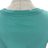マックスマーラ Max Mara 刺繍ポケット半袖Tシャツ 19410112 ブルー コットン レディース 半袖Ｔシャツ