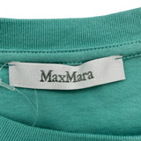 マックスマーラ Max Mara 刺繍ポケット半袖Tシャツ 19410112 ブルー コットン レディース 半袖Ｔシャツ