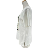 マックスマーラウィークエンド MAX MARA WEEKEND ロゴ刺繍半袖Tシャツ 2359760539 ホワイト コットン レディース 半袖Ｔシャツ