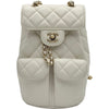 シャネル CHANEL ココマークバックパック AS3290 ホワイト ゴール金具 キャビアスキン レディース リュック・デイパック